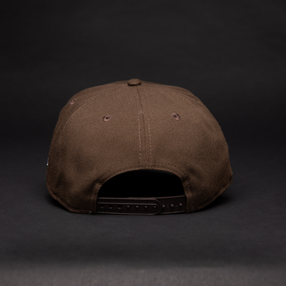 NEW ERA 9FIFTY A-FRAME BROWN TORONTO BLUE JAYS SNAPBACK W/ ALL STAR GAME SIDE PATCH