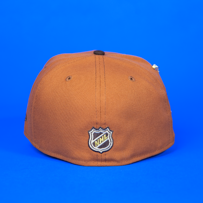 NEW ERA 59FIFTY RUST/ WALNUT ANAHEIM DUCKS W/ NHL ALL STAR GAME SIDE PATCH