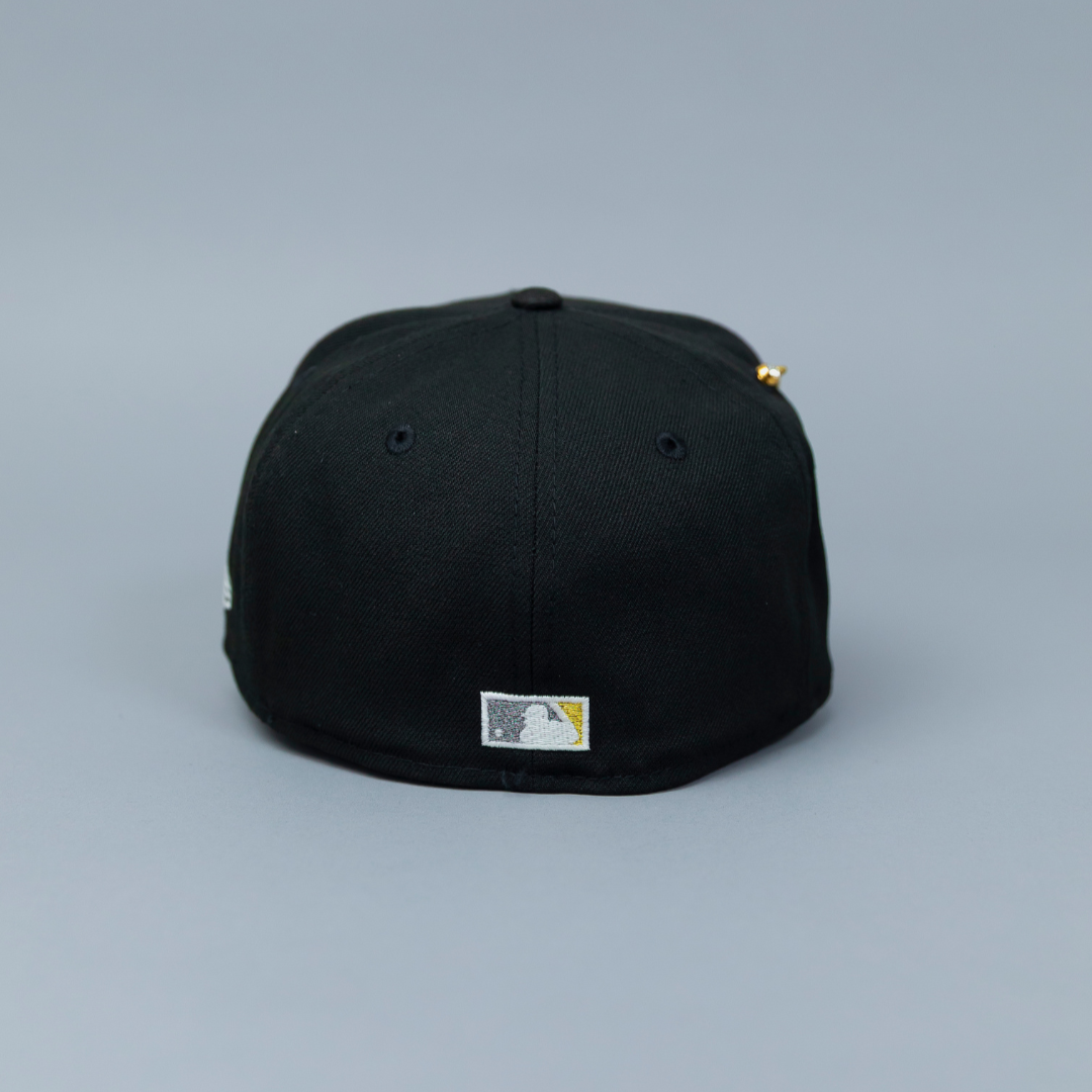 NEW ERA EXCLUSIVE 59FIFTY BLACK UPSIDE DOWN ARIZONA DIAMONDBACKS W/ 1998 INAUGURAL SEASON SIDE PATCH