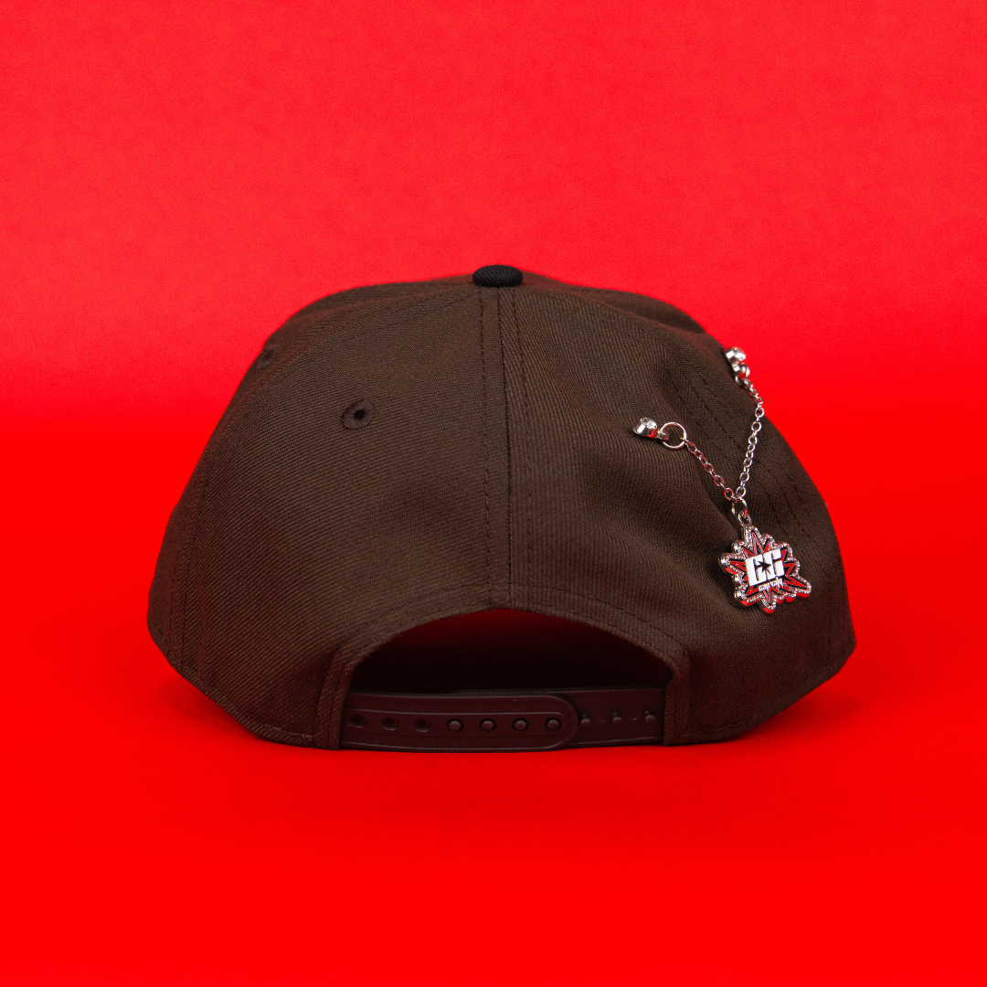 NEW ERA 9FIFTY A-FRAME BROWN/ BLACK CHICAGO WHITE SOX SNAPBACK W/ 1990 ALL STAR GAME SIDE PATCH