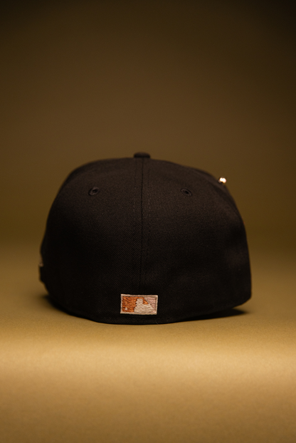 NEW ERA EXCLUSIVE 59FIFTY BLACK PITTSBURGH PIRATES W/ PNC PARK SIDE PATCH