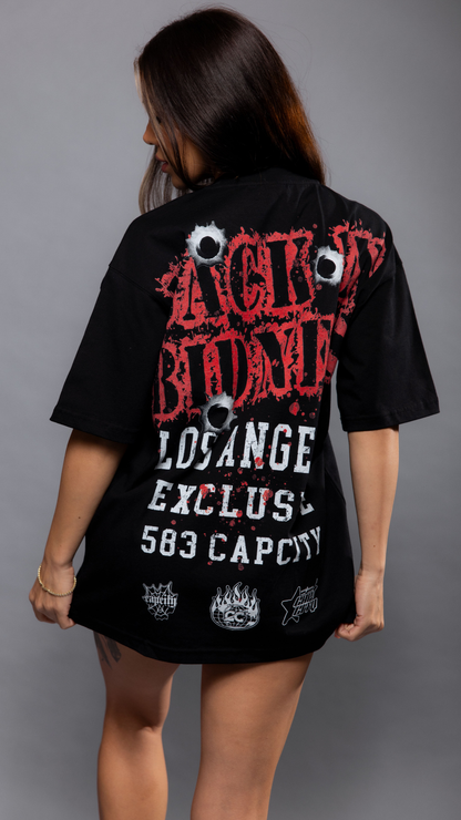 CAP CITY X SHORELINE MAFIA BLACK "LOS ANGELES EXCLUSIVE" TEE - UNISEX
