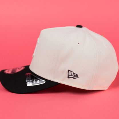 NEW ERA 9FIFTY A-FRAME CHROME/ BLACK DETROIT TIGERS SNAPBACK W/ TIGER STADIUM SIDE PATCH