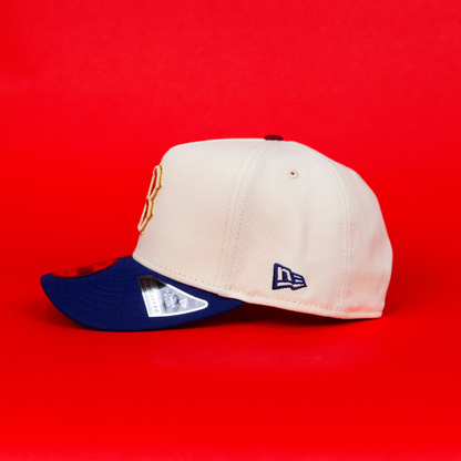 NEW ERA 9FIFTY A-FRAME CHROME/ BLUE BOSTON RED SOX SNAPBACK W/ 1936 SIDE PATCH