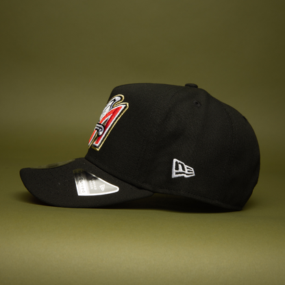 NEW ERA 9FIFTY A-FRAME BLACK ANAHEIM ANGELS SNAPBACK W/ WORLD CHAMPIONS SIDE PATCH