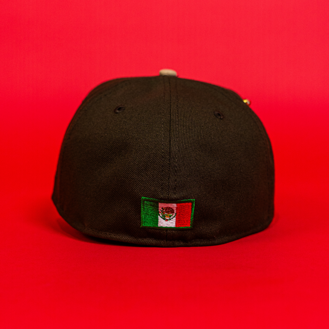 NEW ERA EXCLUSIVE 59FIFTY WALNUT/ REALTREE MEXICO 2025 WORLD BASEBALL CLASSIC TWO TONE