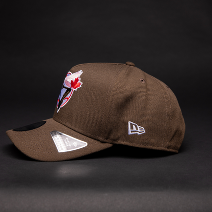 NEW ERA 9FIFTY A-FRAME BROWN TORONTO BLUE JAYS SNAPBACK W/ ALL STAR GAME SIDE PATCH