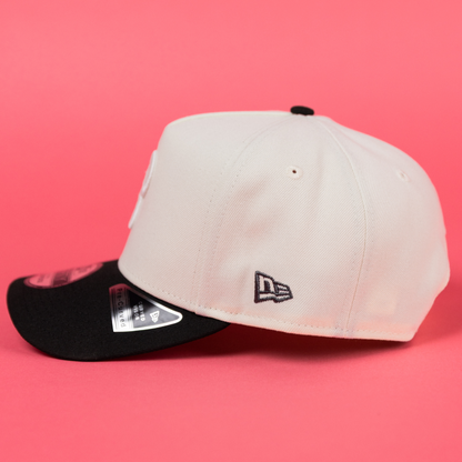 NEW ERA 9FIFTY A-FRAME CHROME/ BLACK PHILADELPHIA PHILLIES SNAPBACK W/ VETERANS STADIUM SIDE PATCH
