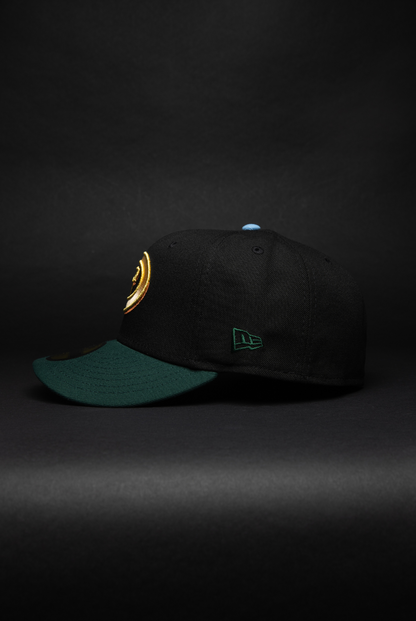 NEW ERA EXCLUSIVE 59FIFTY BLACK/ FOREST GREEN ARIZONA DIAMONDBACKS W/ 1998 INAUGURAL SEASON SIDE PATCH
