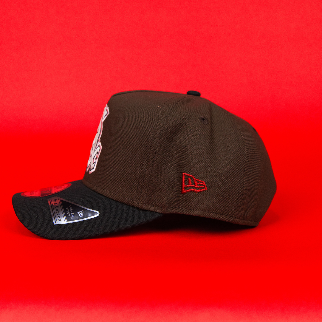 NEW ERA 9FIFTY A-FRAME BROWN/ BLACK CHICAGO WHITE SOX SNAPBACK W/ 1990 ALL STAR GAME SIDE PATCH