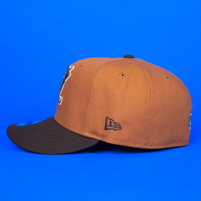 NEW ERA 59FIFTY RUST/ WALNUT ANAHEIM DUCKS W/ NHL ALL STAR GAME SIDE PATCH