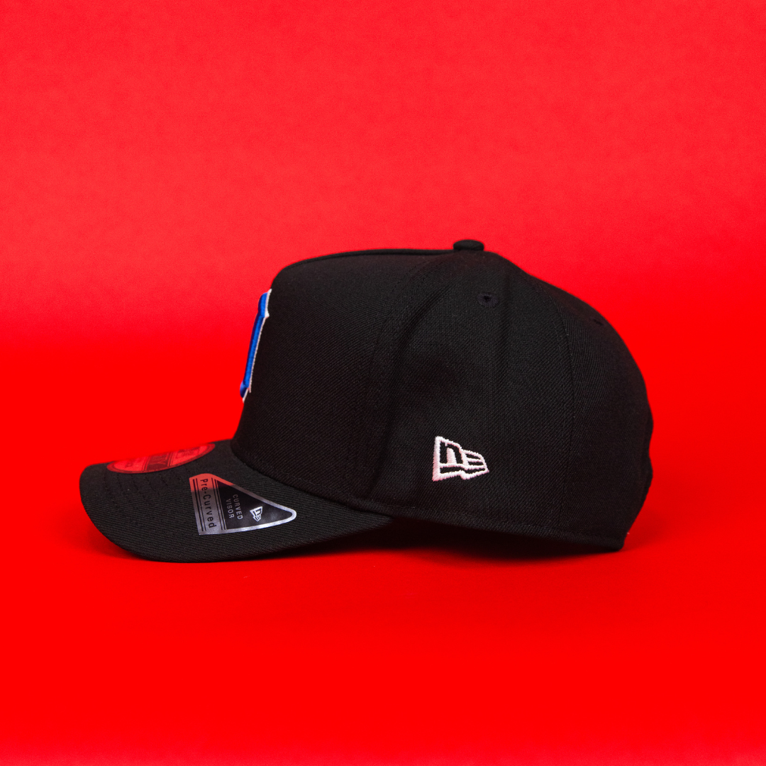 NEW ERA 9FIFTY A-FRAME BLACK DETROIT TIGERS SNAPBACK W/ TIGER STADIUM SIDE PATCH