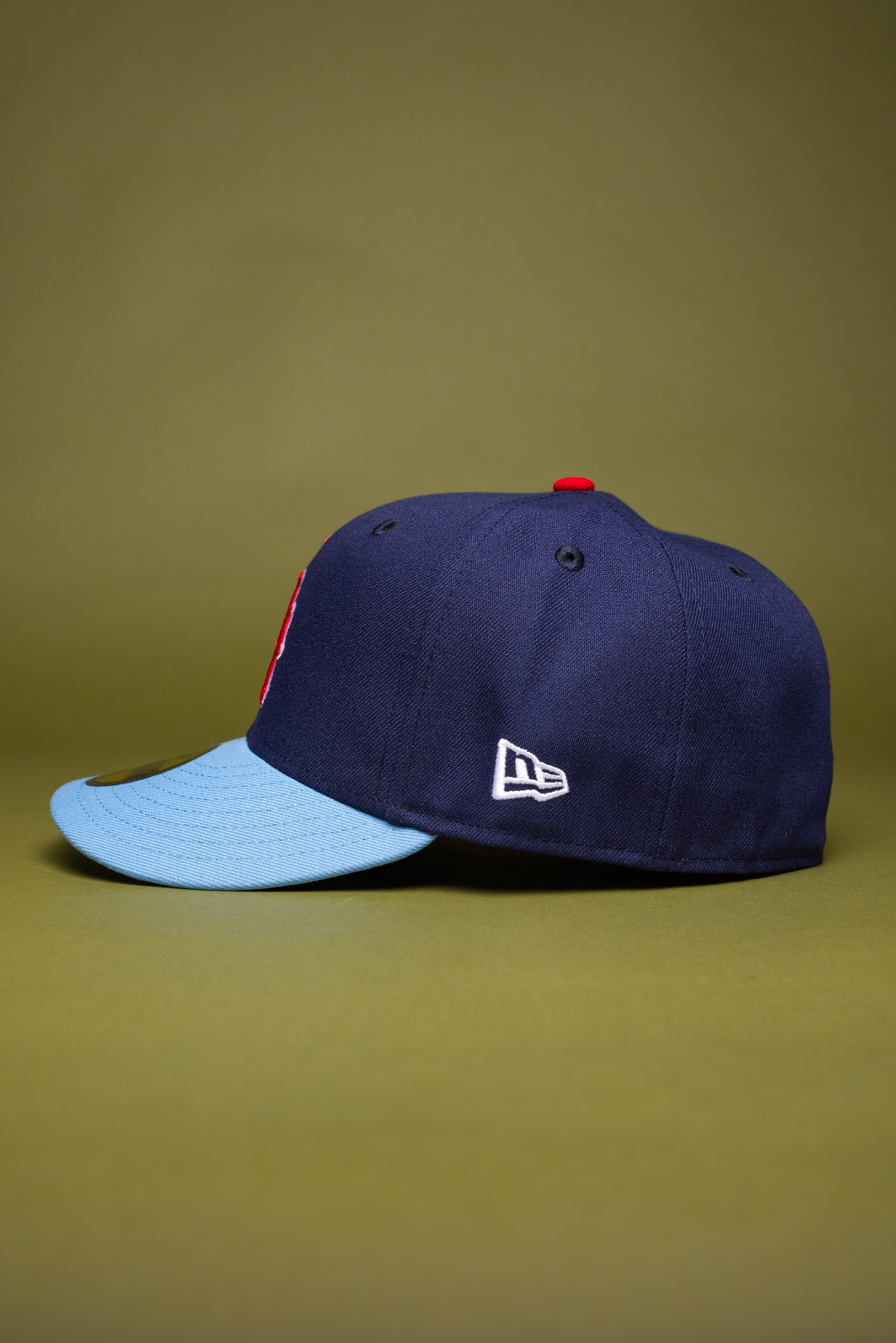 NEW ERA EXCLUSIVE 59FIFTY NAVY/SKY BLUE LOS ANGELES ANGELS W/ 40TH ANNIVERSARY SIDE PATCH