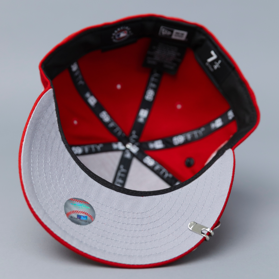 NEW ERA EXCLUSIVE 59FIFTY RED PITTSBURGH PIRATES W/ 1959 ALL STAR GAME SIDE PATCH