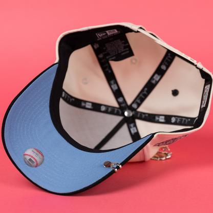 NEW ERA 9FIFTY A-FRAME CHROME/ BLACK NEW YORK YANKEES SNAPBACK W/ 1999 WS SIDE PATCH