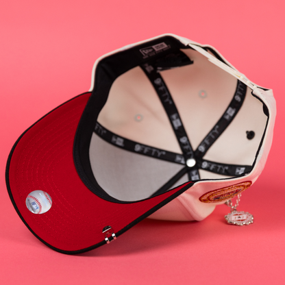 NEW ERA 9FIFTY A-FRAME CHROME/ BLACK PHILADELPHIA PHILLIES SNAPBACK W/ VETERANS STADIUM SIDE PATCH