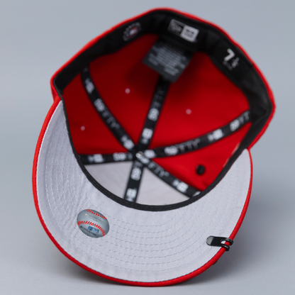 NEW ERA EXCLUSIVE 59FIFTY RED CHICAGO WHITE SOX W/ 2003 ALL STAR GAME SIDE PATCH