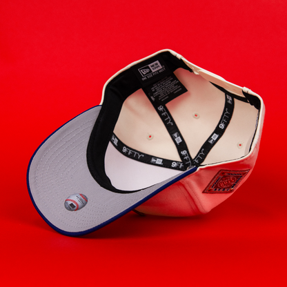 NEW ERA 9FIFTY A-FRAME CHROME/ BLUE BOSTON RED SOX SNAPBACK W/ 1936 SIDE PATCH
