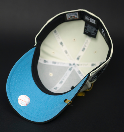 NEW ERA EXCLUSIVE 59FIFTY CHROME/ BLACK PHILADELPHIA PHILLIES W/ HOME OF THE PHILLIES SIDE PATCH