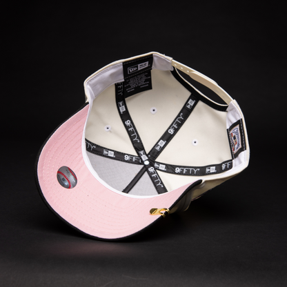 NEW ERA 9FIFTY A-FRAME CHROME/ BLACK LOS ANGELES DODGERS SNAPBACK W/ 1988 WORLD SERIES SIDE PATCH