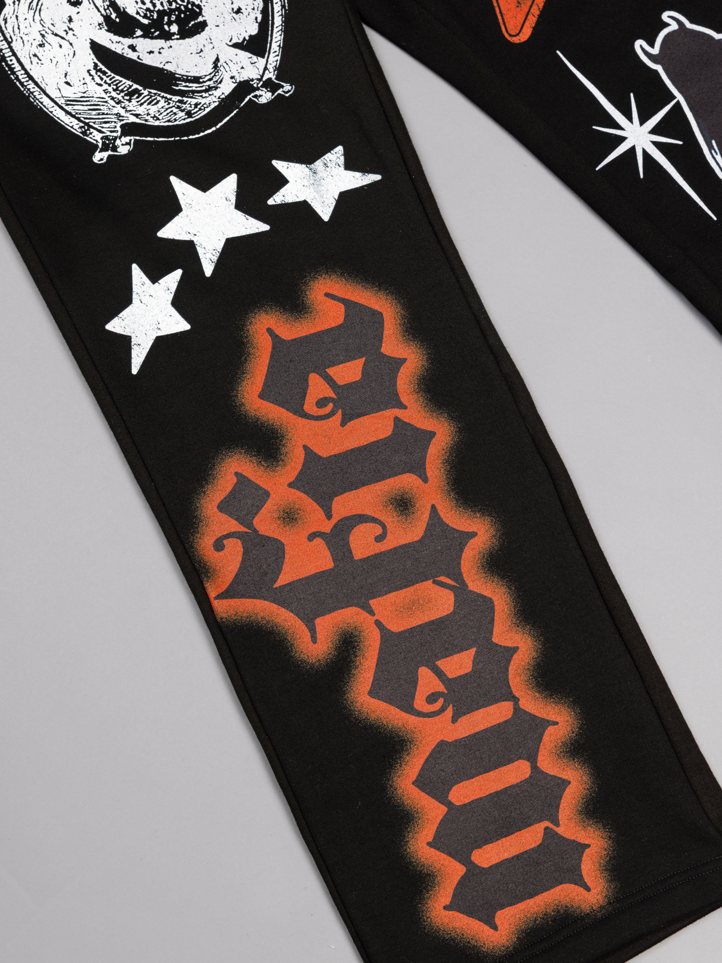 CAP CITY X SHORELINE MAFIA BLACK STUDDED PANTS - UNISEX