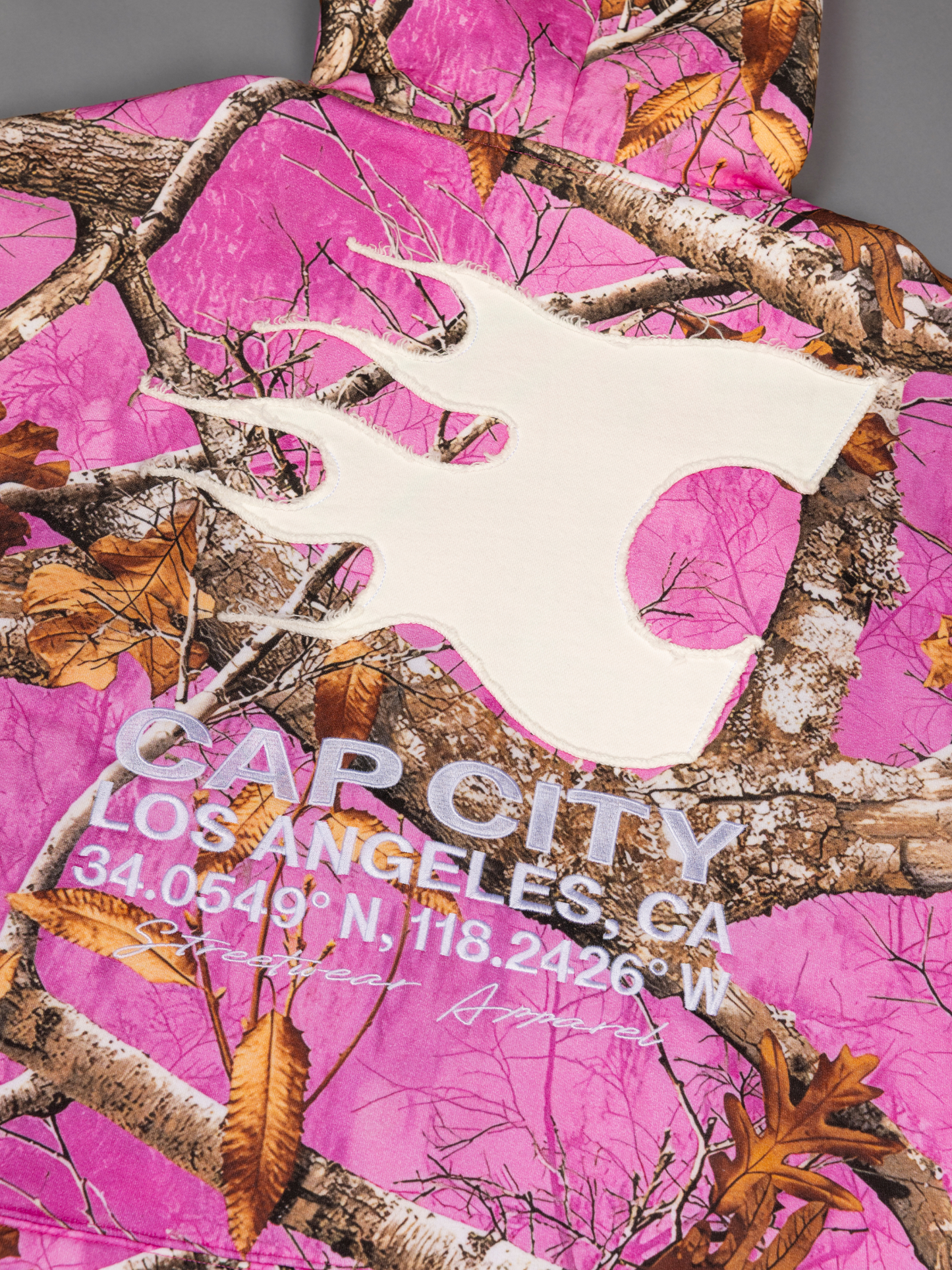 CAP CITY X SHORELINE MAFIA PINK CAMO ZIP UP HOODIE - UNISEX