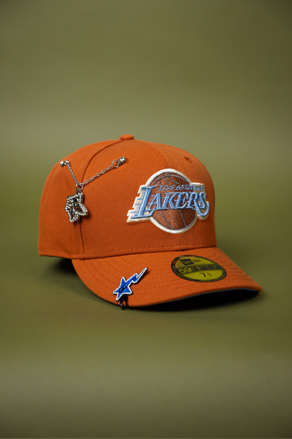 NEW ERA EXCLUSIVE 59FIFTY RUST LOS ANGELES LAKERS