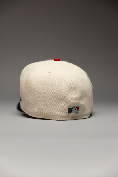 NEW ERA EXCLUSIVE 59FIFTY SMOKE GREY ATLANTA BRAVES W/ TURNER FIELD SIDE PATCH
