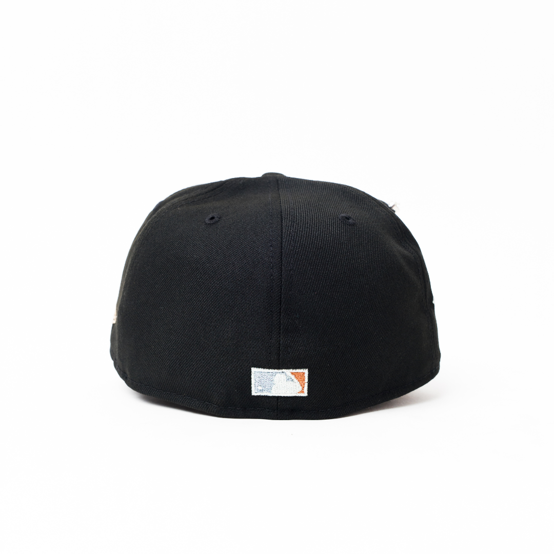 NEW ERA EXCLUSIVE 59FIFTY BLACK DETROIT TIGERS W/ 1945 WORLD SERIES SIDE PATCH