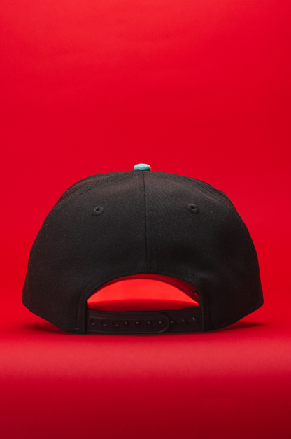 NEW ERA 9FIFTY A-FRAME BLACK/NAVY ARIZONA DIAMONDBACKS SNAPBACK W/ 1998 INAUGURAL SEASON SIDE PATCH