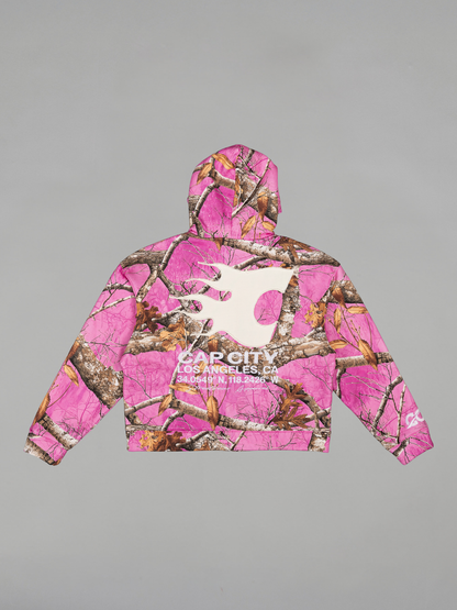 CAP CITY X SHORELINE MAFIA PINK CAMO ZIP UP HOODIE - UNISEX