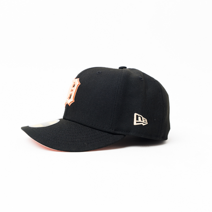 NEW ERA EXCLUSIVE 59FIFTY BLACK DETROIT TIGERS W/ 1945 WORLD SERIES SIDE PATCH