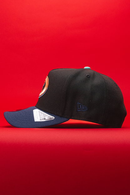 NEW ERA 9FIFTY A-FRAME BLACK/NAVY ARIZONA DIAMONDBACKS SNAPBACK W/ 1998 INAUGURAL SEASON SIDE PATCH