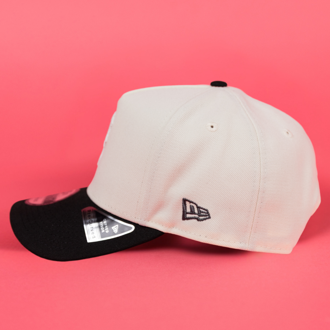 NEW ERA 9FIFTY A-FRAME CHROME/ BLACK PITTSBURGH PIRATES SNAPBACK W/ 76TH WORLD SERIES SIDE PATCH