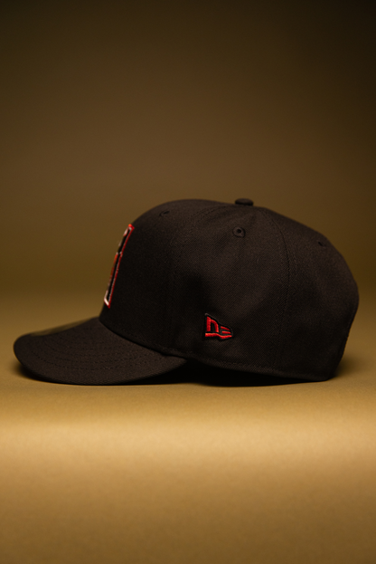 NEW ERA EXCLUSIVE 9FIFTY BLACK ARIZONA DIAMONDBACKS SNAPBACK W/ 25TH ANNIVERSARY SIDE PATCH