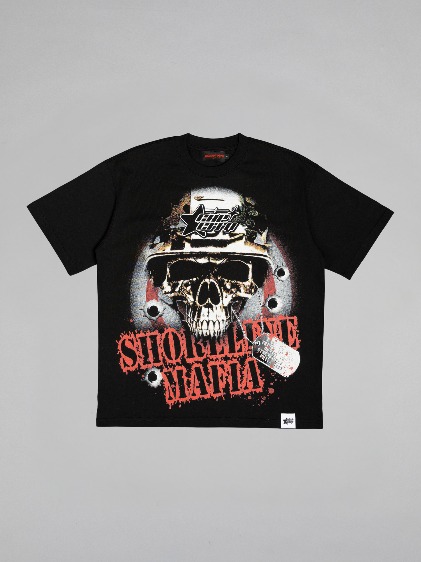 CAP CITY X SHORELINE MAFIA BLACK "LOS ANGELES EXCLUSIVE" TEE - UNISEX