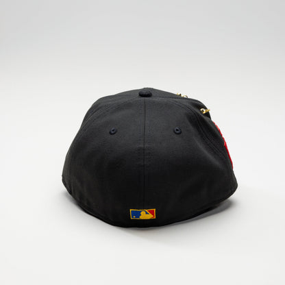 NEW ERA EXCLUSIVE 59FIFTY BLACK/ CORDUROY PITTSBURGH PIRATES W/ 76TH WORLD SERIES SIDE PATCH