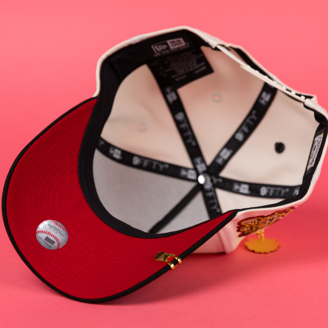 NEW ERA 9FIFTY A-FRAME CHROME/ BLACK PITTSBURGH PIRATES SNAPBACK W/ 76TH WORLD SERIES SIDE PATCH