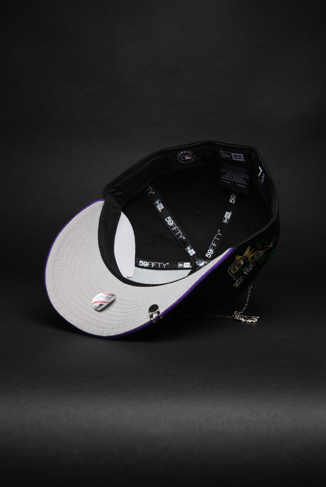NEW ERA EXCLUSIVE 59FIFTY BLACK/PURPLE LOS ANGELES DODGERS W/ SHOHEI OHTANI SIDE PATCH