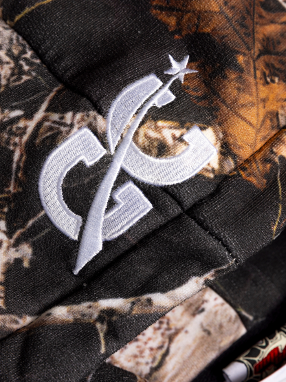 CAP CITY X SHORELINE MAFIA BLACK CAMO ZIP UP HOODIE -UNISEX