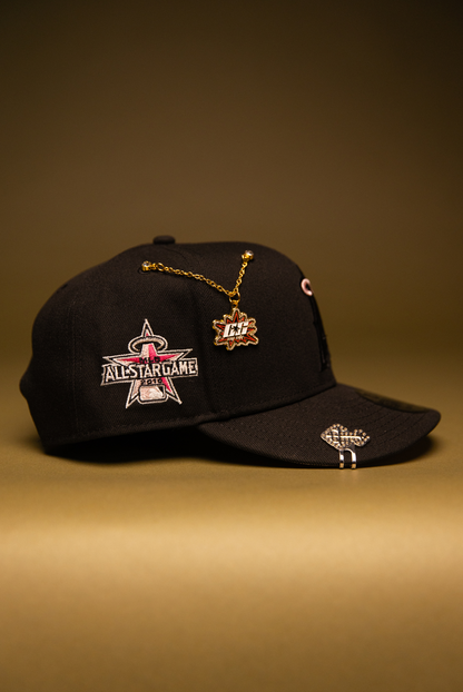NEW ERA EXCLUSIVE 9FIFTY BLACKED OUT ANAHEIM ANGELS SNAPBACK W/ ALL STAR GAME SIDE PATCH