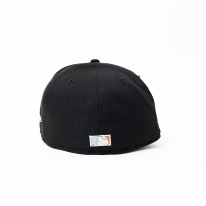 NEW ERA EXCLUSIVE 59FIFTY BLACK ATLANTA BRAVES W/ TURNER FIELD SIDE PATCH