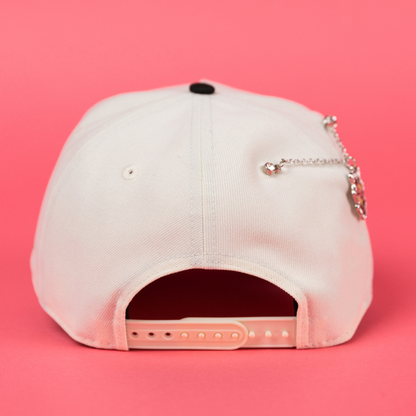 NEW ERA 9FIFTY A-FRAME CHROME/ BLACK SAN FRANCISCO GIANTS SNAPBACK W/ 60TH ANNIVERSARY SIDE PATCH