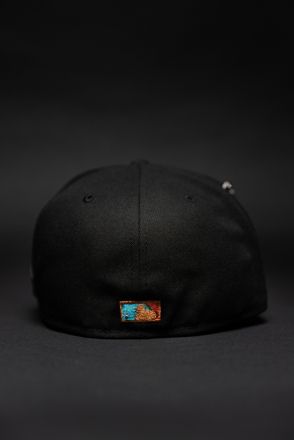 NEW ERA EXCLUSIVE 59FIFTY BLACK BOSTON RED SOX W/ ALL STAR GAME SIDE PATCH