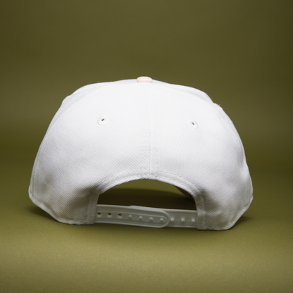 NEW ERA 9FIFTY A-FRAME PEARL WHITE TORONTO BLUE JAYS SNAPBACK W/ 30TH ANNIVERSARY SIDE PATCH