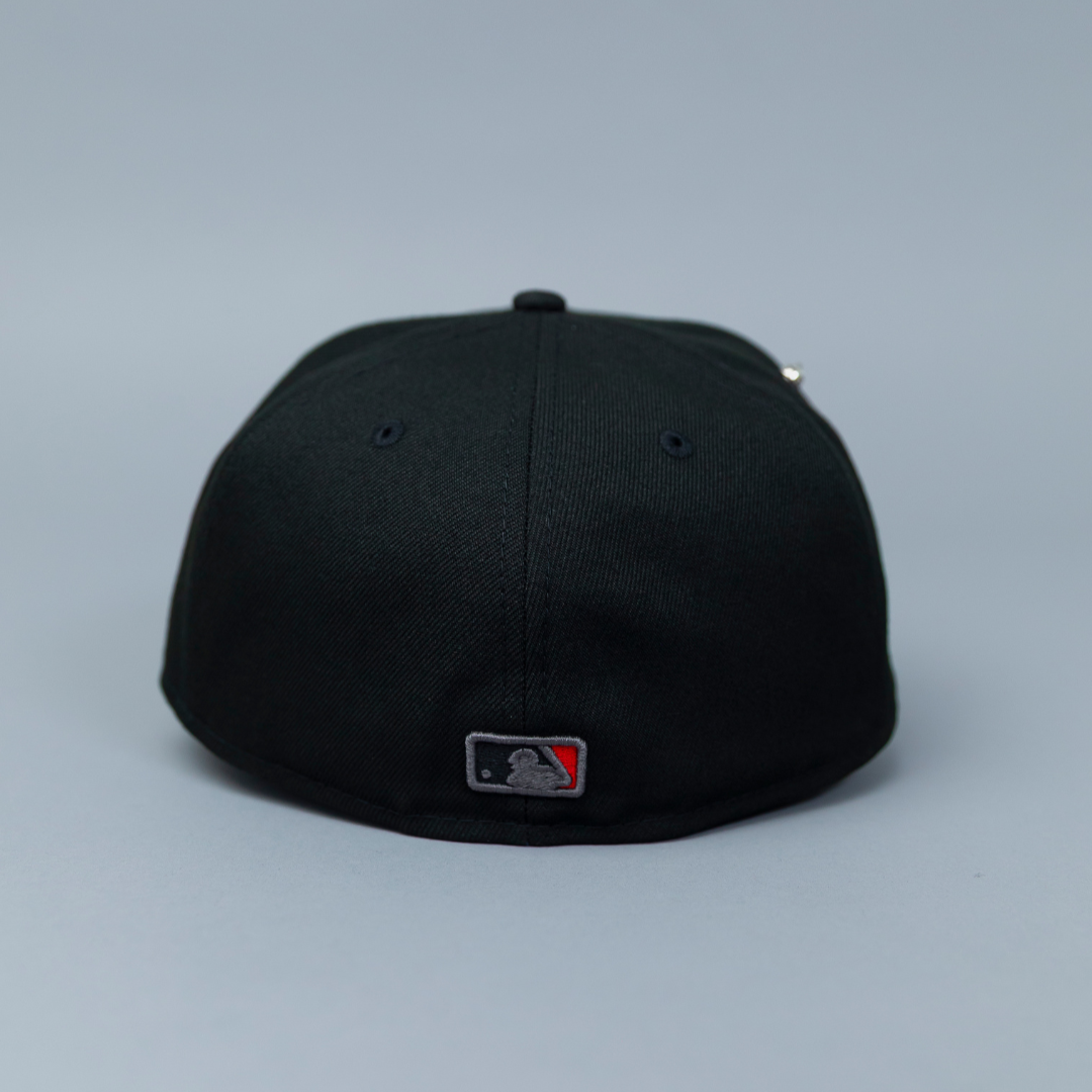 NEW ERA 59FIFTY BLACK ATLANTA BRAVES