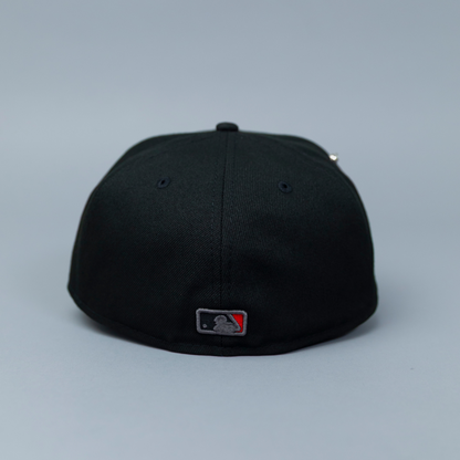 NEW ERA 59FIFTY BLACK ATLANTA BRAVES