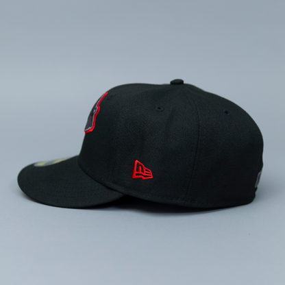 NEW ERA 59FIFTY BLACK ATLANTA BRAVES