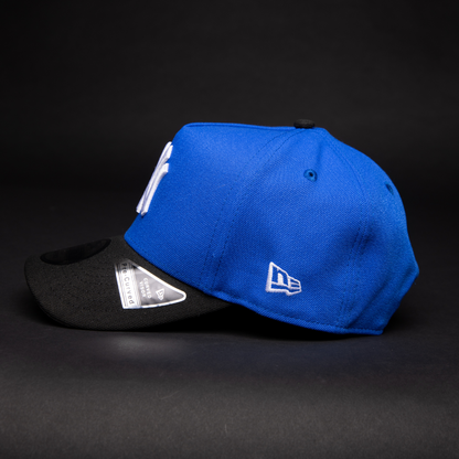 NEW ERA 9FIFTY A-FRAME BLUE/ BLACK NEW YORK YANKEES SNAPBACK W/ 100TH ANNIVERSARY SIDE PATCH
