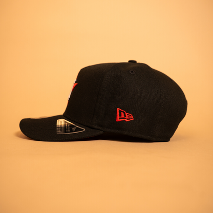 NEW ERA EXCLUSIVE 9FIFTY A-FRAME BLACK HOUSTON ASTROS SNAPBACK W/ 1986 ALL STAR GAME SIDE PATCH